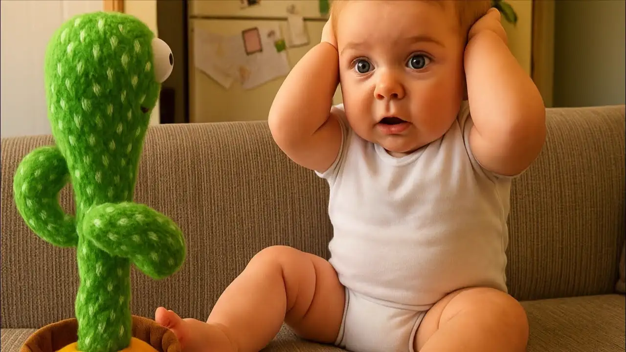 Hilarious Baby Reactions to Talking Cactus Toy | Funny Baby Compilation 2025